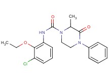 N-(3-chloro-2-ethoxyphenyl)-2-methyl-3-oxo-4-phenylpiperazine-1-carboxamide