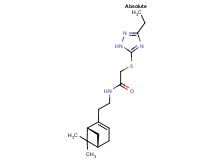 N-{2-[(1R,5S)-6,6-dimethylbicyclo[3.1.1]hept-2-en-2-yl]ethyl}-2-[(3-ethyl-1H-1,2,4-triazol-5-yl)thio]acetamide