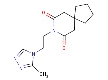 8-[2-(3-methyl-4H-1,2,4-triazol-4-yl)ethyl]-8-azaspiro[4.5]decane-7,9-dione