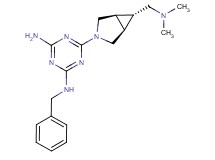 N-benzyl-6-{(1R*,5S*,6r)-6-[(dimethylamino)methyl]-3-azabicyclo[3.1.0]hex-3-yl}-1,3,5-triazine-2,4-diamine