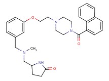 5-{[methyl(3-{2-[4-(1-naphthoyl)-1-piperazinyl]ethoxy}benzyl)amino]methyl}-2-pyrrolidinone