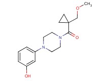 3-(4-{[1-(methoxymethyl)cyclopropyl]carbonyl}piperazin-1-yl)phenol