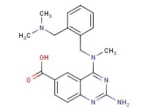 2-amino-4-[{2-[(dimethylamino)methyl]benzyl}(methyl)amino]quinazoline-6-carboxylic acid