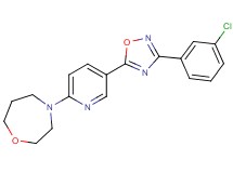 4-{5-[3-(3-chlorophenyl)-1,2,4-oxadiazol-5-yl]-2-pyridinyl}-1,4-oxazepane