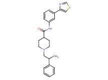 1-(2-phenylpropyl)-N-[3-(1,3-thiazol-4-yl)phenyl]-4-piperidinecarboxamide