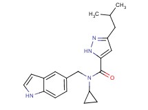N-cyclopropyl-N-(1H-indol-5-ylmethyl)-3-isobutyl-1H-pyrazole-5-carboxamide
