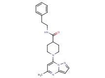 1-(5-methylpyrazolo[1,5-a]pyrimidin-7-yl)-N-(2-phenylethyl)-4-piperidinecarboxamide