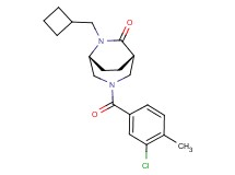 (1S*,5R*)-3-(3-chloro-4-methylbenzoyl)-6-(cyclobutylmethyl)-3,6-diazabicyclo[3.2.2]nonan-7-one