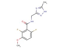 2,6-difluoro-3-methoxy-N-[(5-methyl-1H-1,2,4-triazol-3-yl)methyl]benzamide