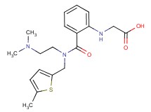 {[2-({[2-(dimethylamino)ethyl][(5-methyl-2-thienyl)methyl]amino}carbonyl)phenyl]amino}acetic acid