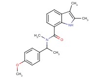 N-[1-(4-methoxyphenyl)ethyl]-N,2,3-trimethyl-1H-indole-7-carboxamide