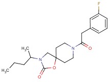 8-[(3-fluorophenyl)acetyl]-3-(1-methylbutyl)-1-oxa-3,8-diazaspiro[4.5]decan-2-one