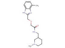2-[(4-methyl-1H-benzimidazol-2-yl)methoxy]-N-[(1-methylpiperidin-3-yl)methyl]acetamide
