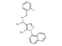 (2-fluorobenzyl){1-[5-methyl-1-(1-naphthyl)-1H-pyrazol-4-yl]ethyl}amine