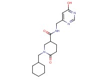 1-(cyclohexylmethyl)-N-[(6-hydroxy-4-pyrimidinyl)methyl]-6-oxo-3-piperidinecarboxamide