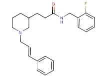 N-(2-fluorobenzyl)-3-{1-[(2E)-3-phenyl-2-propen-1-yl]-3-piperidinyl}propanamide