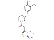 1-(6,7-dihydro-5H-[1,3]thiazolo[3,2-a]pyrimidin-3-ylacetyl)-N-(3,4-dimethylphenyl)-3-piperidinamine