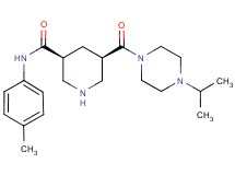 (3S*,5R*)-5-[(4-isopropylpiperazin-1-yl)carbonyl]-N-(4-methylphenyl)piperidine-3-carboxamide