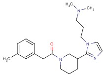 N,N-dimethyl-3-(2-{1-[(3-methylphenyl)acetyl]-3-piperidinyl}-1H-imidazol-1-yl)-1-propanamine