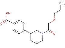 4-[1-(propoxyacetyl)piperidin-3-yl]benzoic acid