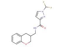 1-(difluoromethyl)-N-(3,4-dihydro-2H-chromen-3-ylmethyl)-1H-pyrazole-3-carboxamide