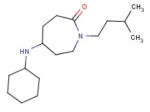 5-(cyclohexylamino)-1-(3-methylbutyl)-2-azepanone