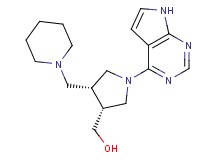 [(3R*,4R*)-4-(piperidin-1-ylmethyl)-1-(7H-pyrrolo[2,3-d]pyrimidin-4-yl)pyrrolidin-3-yl]methanol