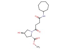 methyl (2S*,4R*)-1-[4-(cycloheptylamino)-4-oxobutanoyl]-4-hydroxypyrrolidine-2-carboxylate