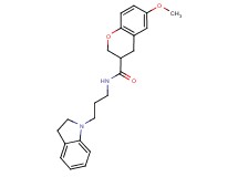 N-[3-(2,3-dihydro-1H-indol-1-yl)propyl]-6-methoxy-3-chromanecarboxamide