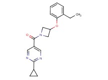 2-cyclopropyl-5-{[3-(2-ethylphenoxy)-1-azetidinyl]carbonyl}pyrimidine