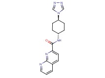N-[trans-4-(4H-1,2,4-triazol-4-yl)cyclohexyl]-1,8-naphthyridine-2-carboxamide