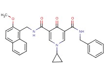 N-benzyl-1-cyclopropyl-N'-[(2-methoxy-1-naphthyl)methyl]-4-oxo-1,4-dihydro-3,5-pyridinedicarboxamide