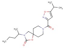 8-[(5-isopropylisoxazol-3-yl)carbonyl]-3-(1-methylbutyl)-1-oxa-3,8-diazaspiro[4.5]decan-2-one