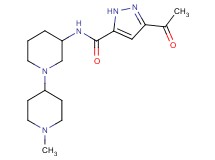 3-acetyl-N-(1'-methyl-1,4'-bipiperidin-3-yl)-1H-pyrazole-5-carboxamide