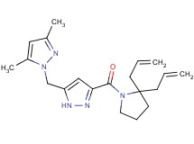 1-({3-[(2,2-diallyl-1-pyrrolidinyl)carbonyl]-1H-pyrazol-5-yl}methyl)-3,5-dimethyl-1H-pyrazole