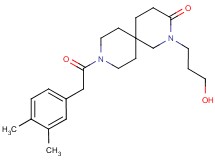 9-[(3,4-dimethylphenyl)acetyl]-2-(3-hydroxypropyl)-2,9-diazaspiro[5.5]undecan-3-one