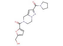 (5-{[2-(pyrrolidin-1-ylcarbonyl)-6,7-dihydropyrazolo[1,5-a]pyrazin-5(4H)-yl]carbonyl}-2-furyl)methanol