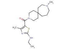N-ethyl-4-methyl-5-[(9-methyl-3,9-diazaspiro[5.6]dodec-3-yl)carbonyl]-1,3-thiazol-2-amine