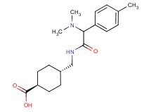 trans-4-({[(dimethylamino)(4-methylphenyl)acetyl]amino}methyl)cyclohexanecarboxylic acid