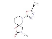 7-(5-cyclopropyl-1,3,4-oxadiazol-2-yl)-3-methyl-1-oxa-3,7-diazaspiro[4.5]decan-2-one