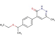 4-[4-(1-ethoxyethyl)phenyl]-6-methylpyridazin-3(2H)-one