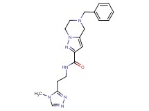 5-benzyl-N-[2-(4-methyl-4H-1,2,4-triazol-3-yl)ethyl]-4,5,6,7-tetrahydropyrazolo[1,5-a]pyrazine-2-carboxamide