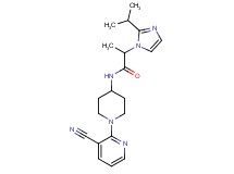 N-[1-(3-cyano-2-pyridinyl)-4-piperidinyl]-2-(2-isopropyl-1H-imidazol-1-yl)propanamide