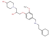 1-{3-[4-({[2-(1-cyclohexen-1-yl)ethyl]amino}methyl)-2-methoxyphenoxy]-2-hydroxypropyl}-4-piperidinol