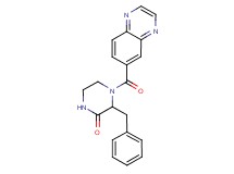 3-benzyl-4-(quinoxalin-6-ylcarbonyl)piperazin-2-one