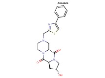 (6aS,8R,11aR)-8-hydroxy-2-[(4-phenyl-1,3-thiazol-2-yl)methyl]octahydro-6H-pyrazino[1,2-a]pyrrolo[1,2-d]pyrazine-6,11(2H)-dione