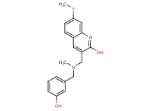 3-{[(3-hydroxybenzyl)(methyl)amino]methyl}-7-(methylthio)-2-quinolinol