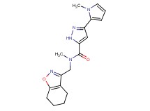 N-methyl-3-(1-methyl-1H-pyrrol-2-yl)-N-(4,5,6,7-tetrahydro-1,2-benzisoxazol-3-ylmethyl)-1H-pyrazole-5-carboxamide