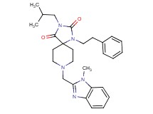 3-isobutyl-8-[(1-methyl-1H-benzimidazol-2-yl)methyl]-1-(2-phenylethyl)-1,3,8-triazaspiro[4.5]decane-2,4-dione