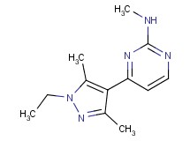 4-(1-ethyl-3,5-dimethyl-1H-pyrazol-4-yl)-N-methyl-2-pyrimidinamine